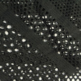 Black Stripe Lace, Polyester — photo 1