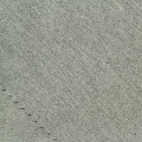 Heather Grey Marl Ponte Knit, Viscose-Nylon, 413 gsm