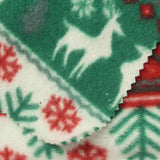 Red Geometric Fleece, Polyester — photo 1