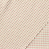 Pink Gingham Velvet, Polyester — photo 1