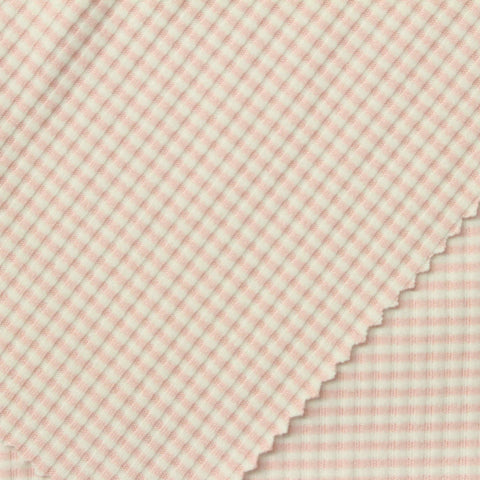 Pink Gingham Velvet, Polyester
