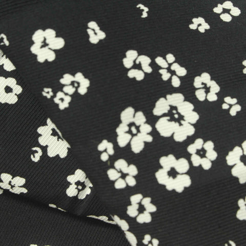 White Scattered-Flower Woven, Viscose