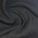 Cotton Stretch Rib Knit Fabric, 265 gsm, 125 cm — Grey — photo 1