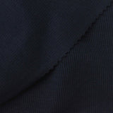 Cotton Polyester Stretch Rib Knit Fabric, 370 gsm, 128 cm — Navy — photo 1
