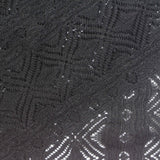 Black Geometric-Diamond Lace, Polyester — photo 1
