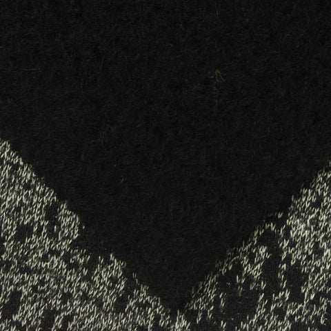 Black Abstract Jacquard, Poly-Wool
