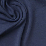 Cotton Polyester Stretch Rib Knit Fabric, 210 gsm, 160 cm — Navy — photo 1