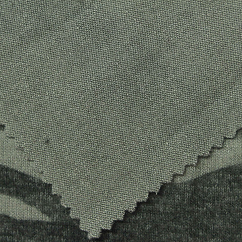 Green Camo Chunky Knit, Viscose-Poly, 300 gsm, 155 cm