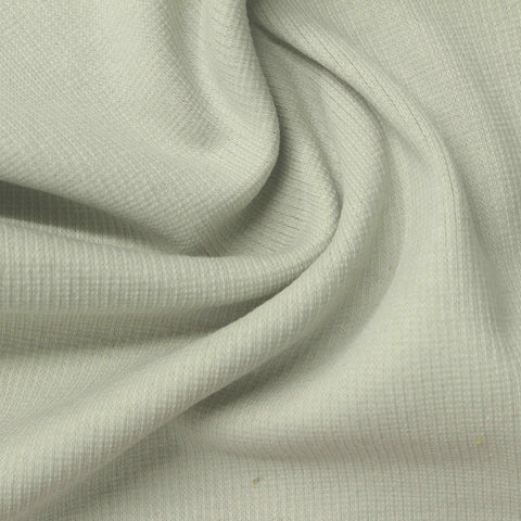Pale Grey Textured Rib Knit, Cotton