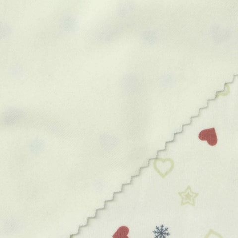Red Hearts Rib Knit, Polyester