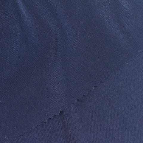 Polyester Stretch Linen-Look Fabric, 200 gsm, 155 cm — Navy, ref EF-269007