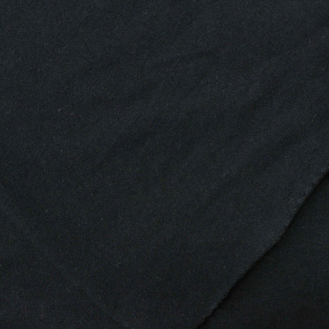 Cotton Stretch Jersey Knit Fabric, 178 gsm, 160 cm — Black