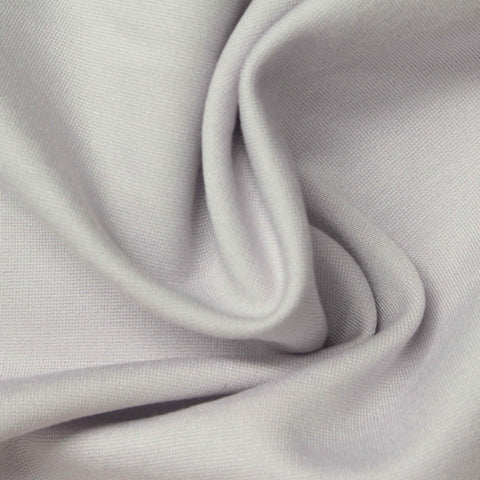 Viscose Nylon Stretch Ponte Knit Fabric, 380 gsm, 160 cm — Grey