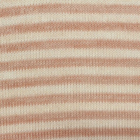 Cream Stripes Chunky Knit, Viscose-Poly