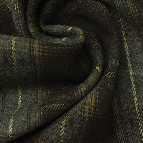 Grey Plaid Jacquard, Polyester, 345 gsm