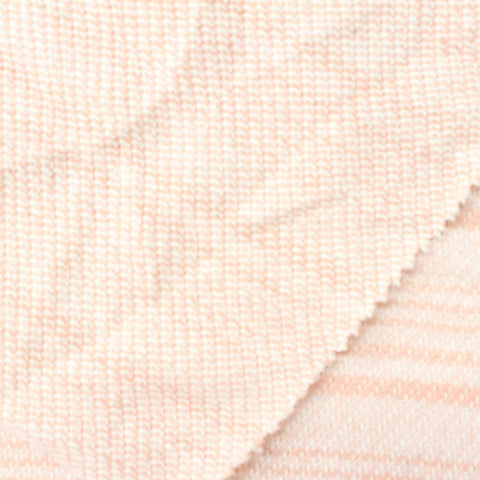 Peach Marl Chunky Knit, Cotton-Poly, 182 gsm