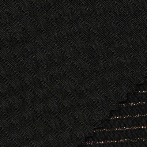 Copper Horizontal-Stripe Knit, Poly-Modal