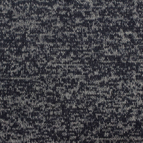 Navy Marl Chunky Knit, Poly-Viscose, 200 gsm