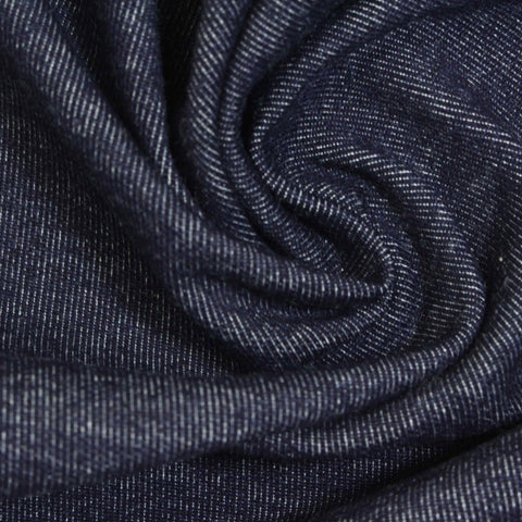 Dark Blue Marl French Terry, Cotton, 280 gsm