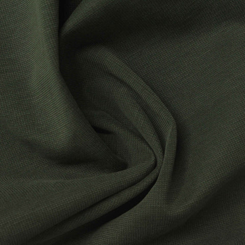 Washed Modal Polyester Ponte Knit Fabric, 235 gsm, 160 cm — Green