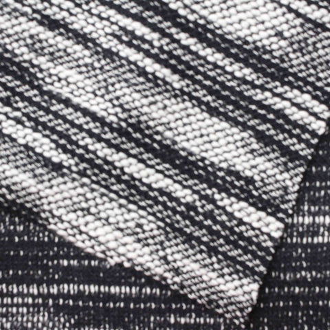 Black Marl Chunky Knit, Cotton-Poly, 290 gsm