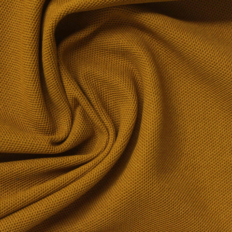 Brown Textured Piqué Knit, Polyester