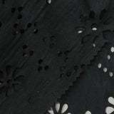 Black Bold-Floral Crepe, Polyester — photo 1