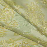 Green Flowers Jacquard, Polyester — photo 1