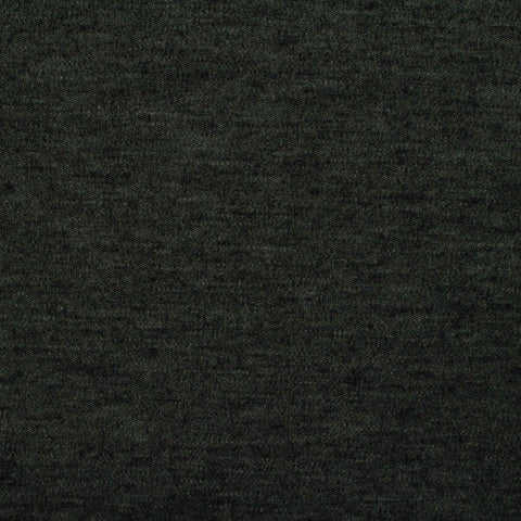 Dark Grey Marl Interlock Knit, Wool-Poly