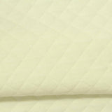 Light Yellow Diamond Rib Knit, Cotton-Poly — photo 1