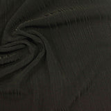 Polyester Stretch Rib Knit Fabric, 224 gsm — Black — photo 1