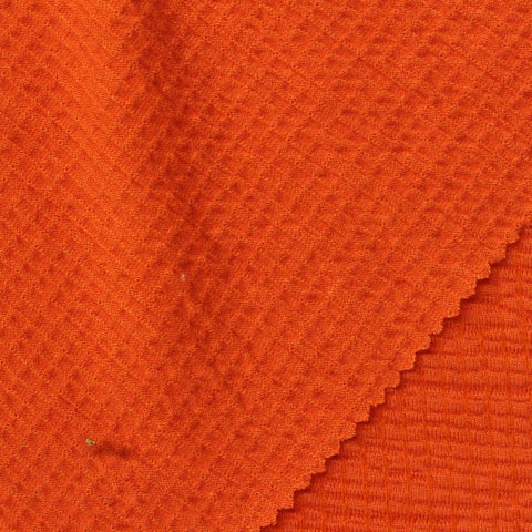 Viscose Stretch Crepe Fabric, 250 gsm, 170 cm — Orange