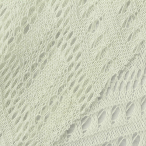 Jacquard 100% Polyester Pointelle Knit Fabric, 280 gsm, 150 cm — Beige