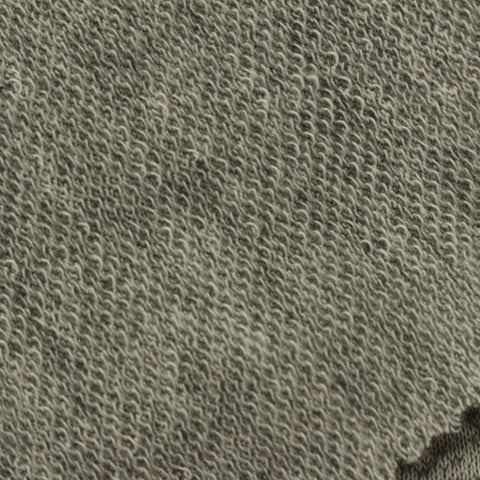 Grey Marl French Terry, Polyester, 276 gsm