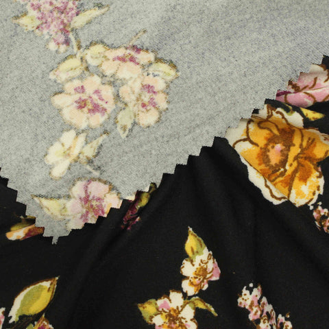 Pink Floral Knit