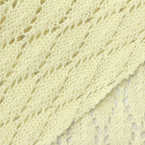 Cream Diamond Pointelle Knit, Cotton, 260 gsm — photo 1