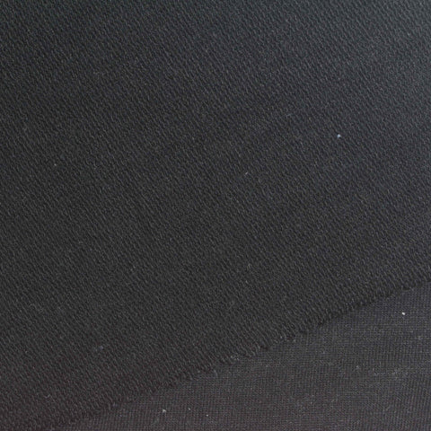 Black French Terry, Poly-Cotton