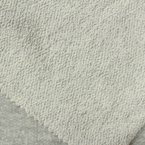 Light Grey Heathered-Marl French Terry, Cotton-Poly, 180 gsm