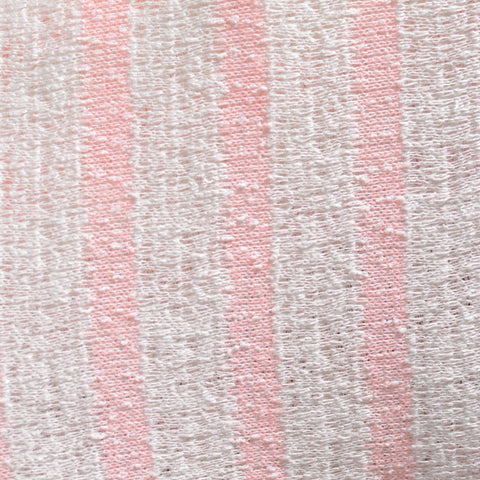 Pink Vertical-Stripe Jacquard, Viscose-Poly