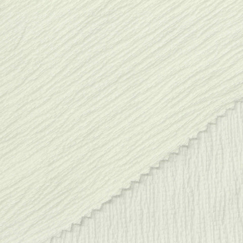 Polyester Stretch Crepe Fabric, 160 gsm — White