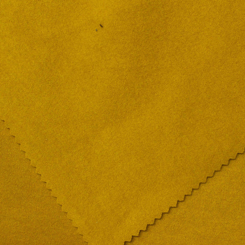 Brushed Viscose Acrylic Stretch Interlock Knit Fabric, 320 gsm, 170 cm — Khaki