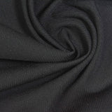 Jacquard Nylon Viscose Stretch Interlock Knit Fabric, 190 gsm, 145 cm — Black — photo 1