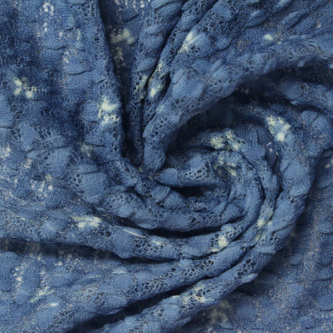 Blue Textured Lace, Nylon