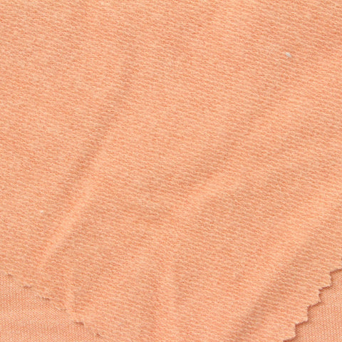 Peach Heathered-Marl French Terry, Poly-Viscose