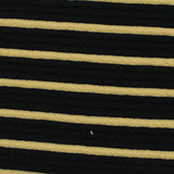 Black Horizontal-Stripe Knit, Polyester, 355 gsm — photo 1