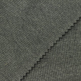 Polyester Cotton Stretch Rib Knit Fabric, 400 gsm, 142 cm — Grey — photo 1