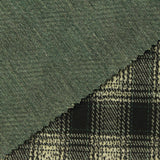 Black Plaid Interlock Knit, Poly-Viscose, 383 gsm — photo 1