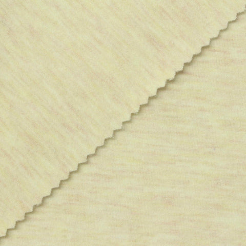 Light Yellow Marl Scuba Knit, Viscose-Acrylic