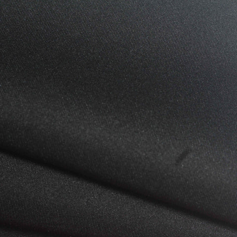 Polyester Cotton Stretch Scuba Knit Fabric, 320 gsm, 160 cm — Black