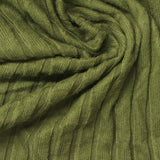 Polyester Stretch Rib Knit Fabric, 220 gsm — Khaki, ref EF-260692 — photo 1